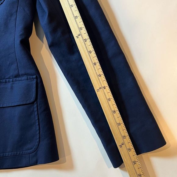 Ralph Lauren Jacket Womens 6 Navy Three Gold Buttons Preppy Blazer - Picture 8 of 14